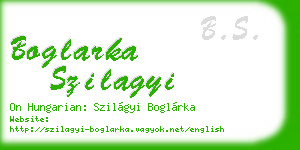 boglarka szilagyi business card