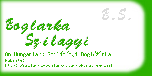 boglarka szilagyi business card